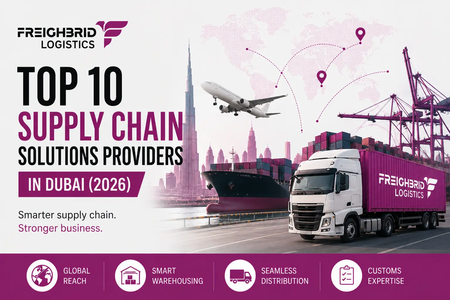 An expert ranking of the top supply chain solutions providers in Dubai for 2026, with services, costs, stats and a clear way to choose your logistics partner.